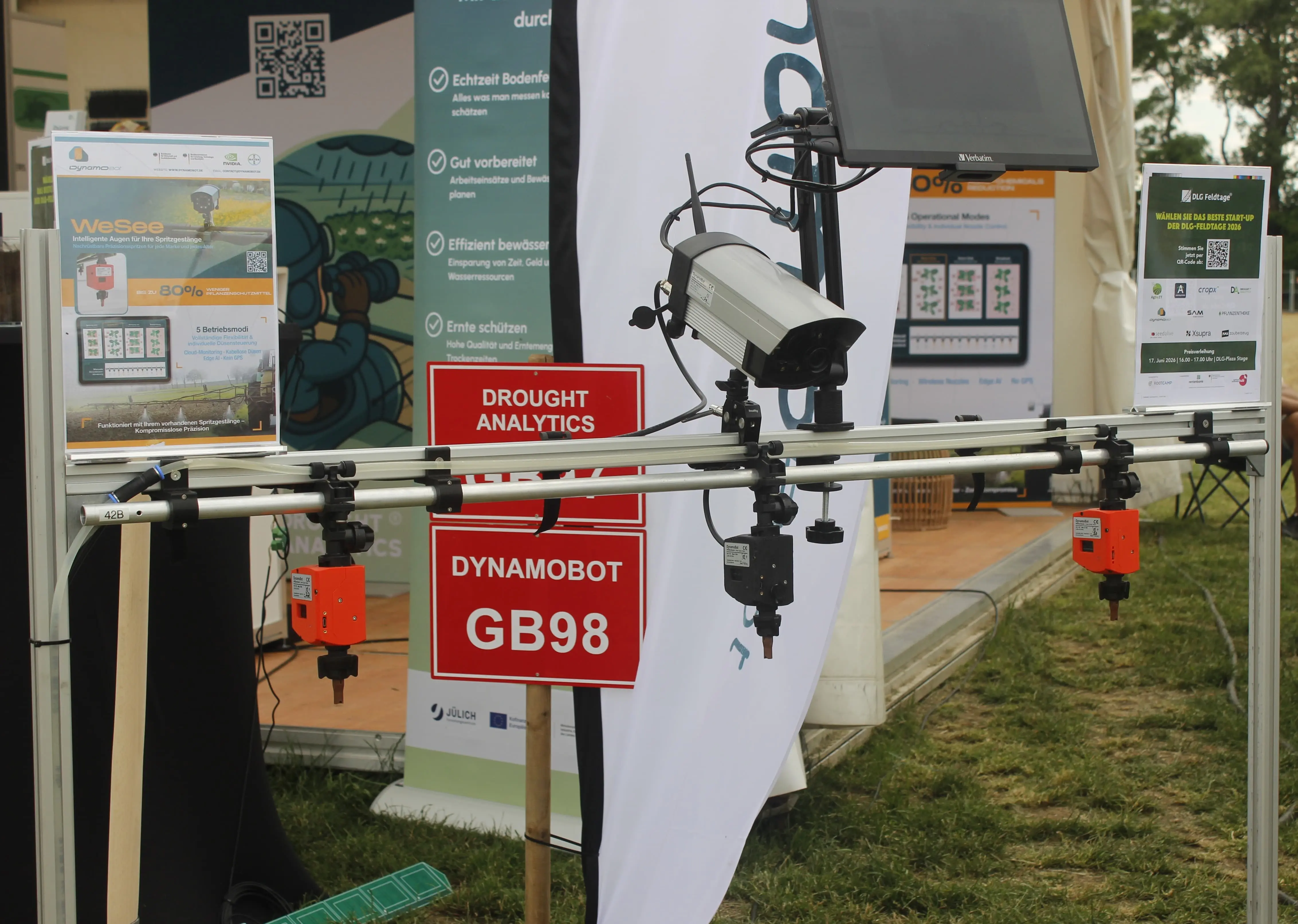 Système de mise à niveau WeSee pour la pulvérisation localisée sur le stand DynamoBot lors des Journées agricoles de la DLG 2026